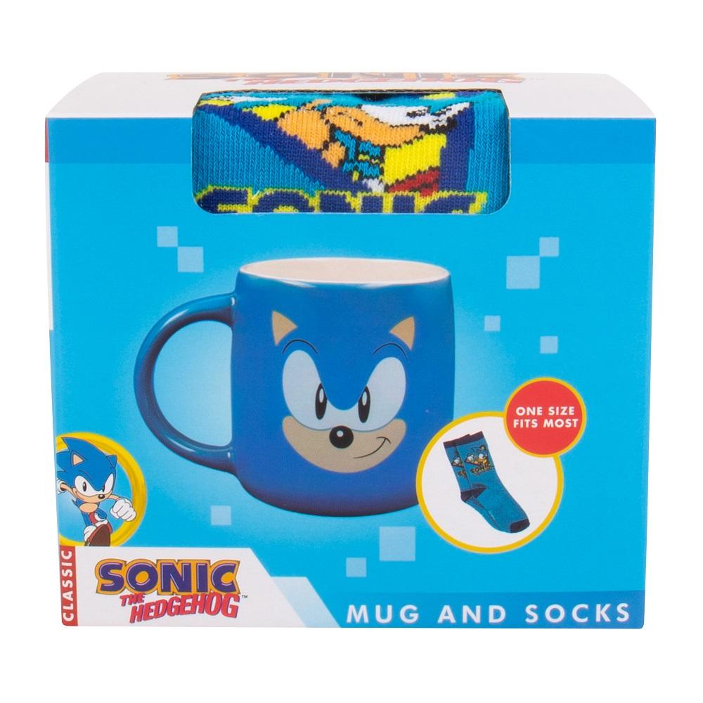 SONIC - Pack Cadeau - Mug 460ml + 1 Paire de Chaussette (One Size) - 2