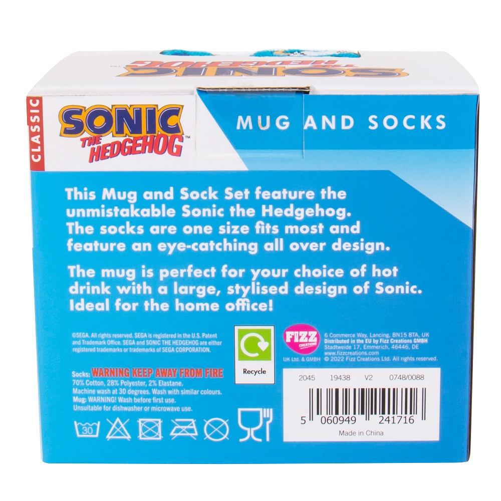 SONIC - Pack Cadeau - Mug 460ml + 1 Paire de Chaussette (One Size) - 3