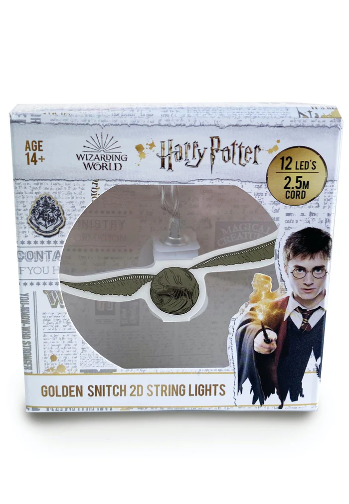 HARRY POTTER - Vif d'Or - Guirlande Lumineuse 2D 10 Led - 2