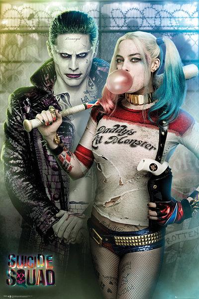 SUICIDE SQUAD Poster 61X91 Joker and Harley Quinn