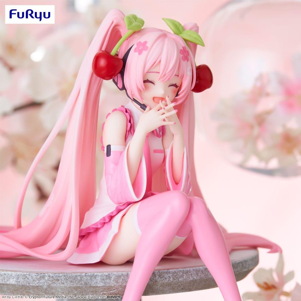 HATSUNE MIKU - Sakura Miku 2023 Smile - Statuette Noodle Stopper 12cm - 4