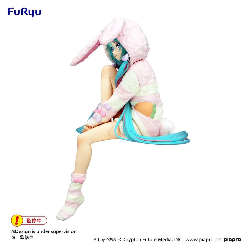 HATSUNE MIKU - Rabbit Ear Hood Pajama - Statuette Noodle Stopper 14cm - 2