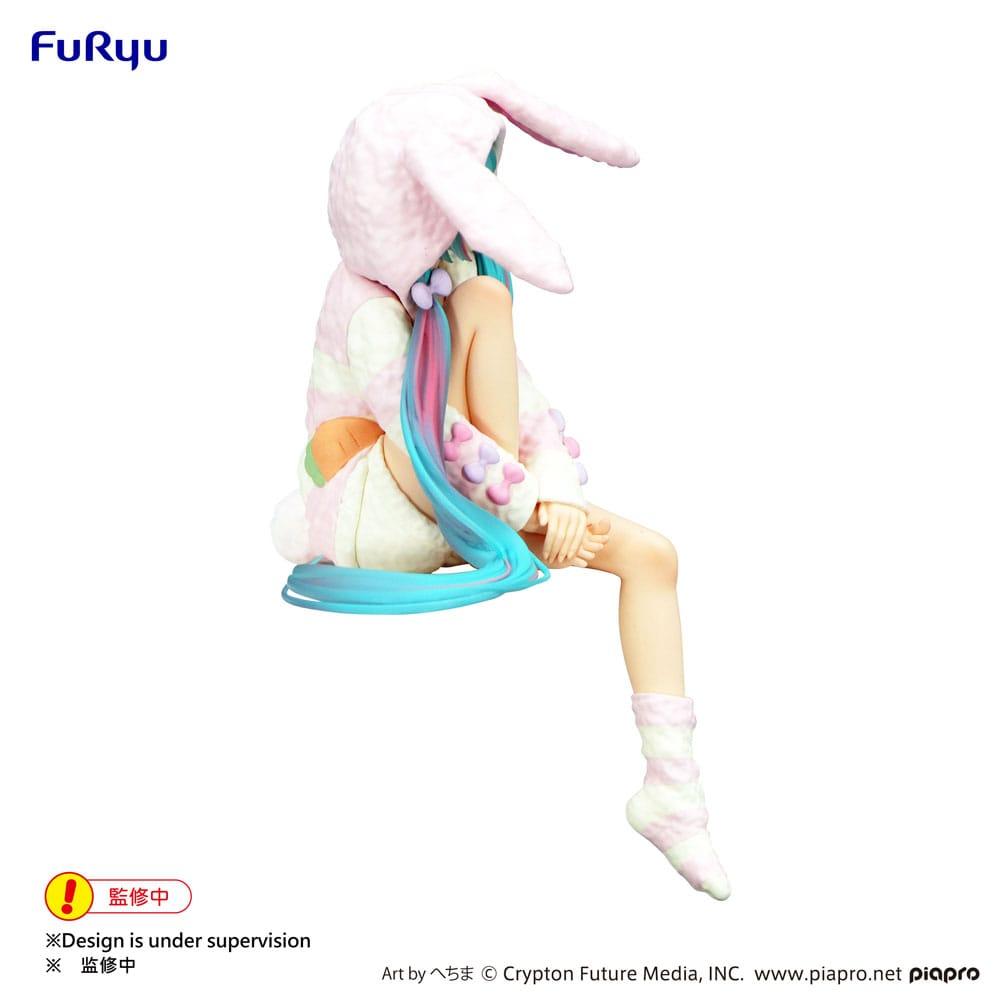 HATSUNE MIKU - Rabbit Ear Hood Pajama - Statuette Noodle Stopper 14cm - 3
