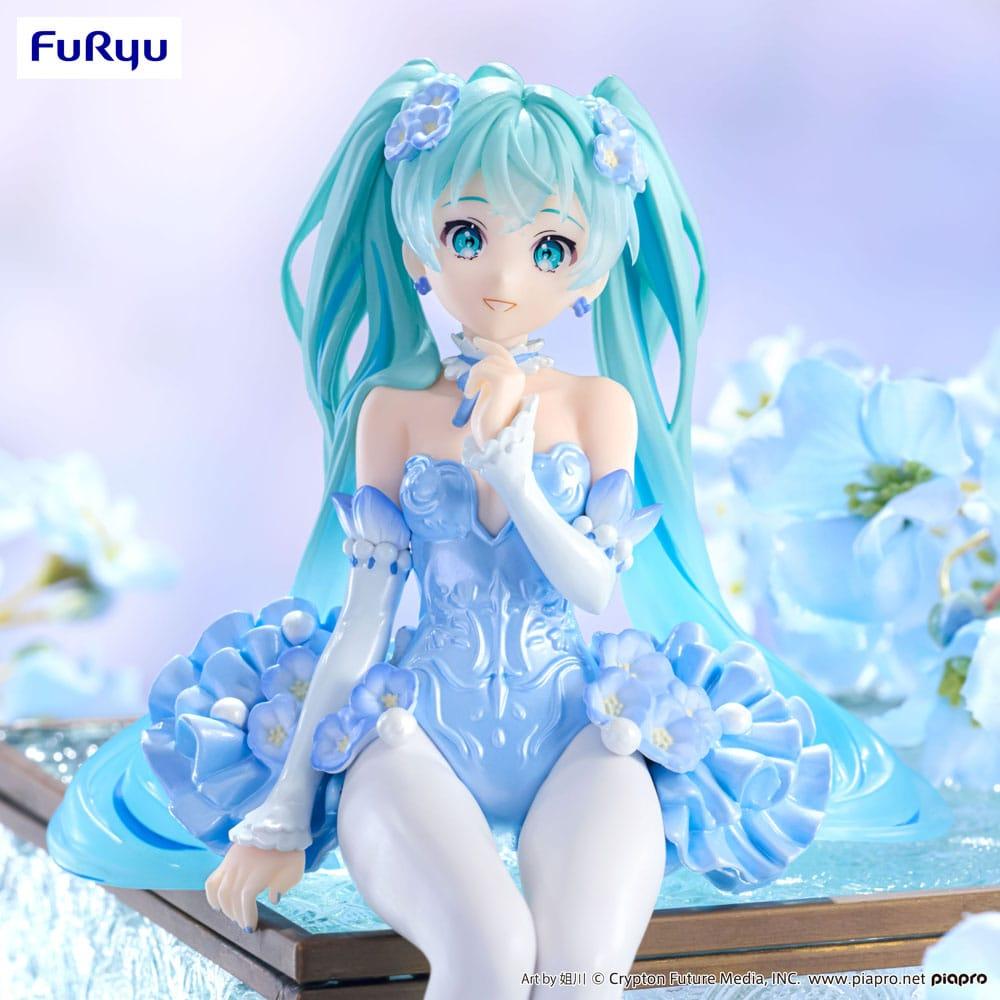 HATSUNE MIKU - Flower Fairy Nemophila - Statuette Noodle Stopper 15cm - 4
