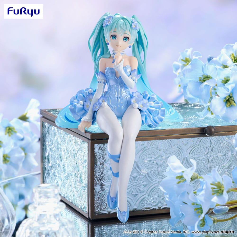 HATSUNE MIKU - Flower Fairy Nemophila - Statuette Noodle Stopper 15cm - 6