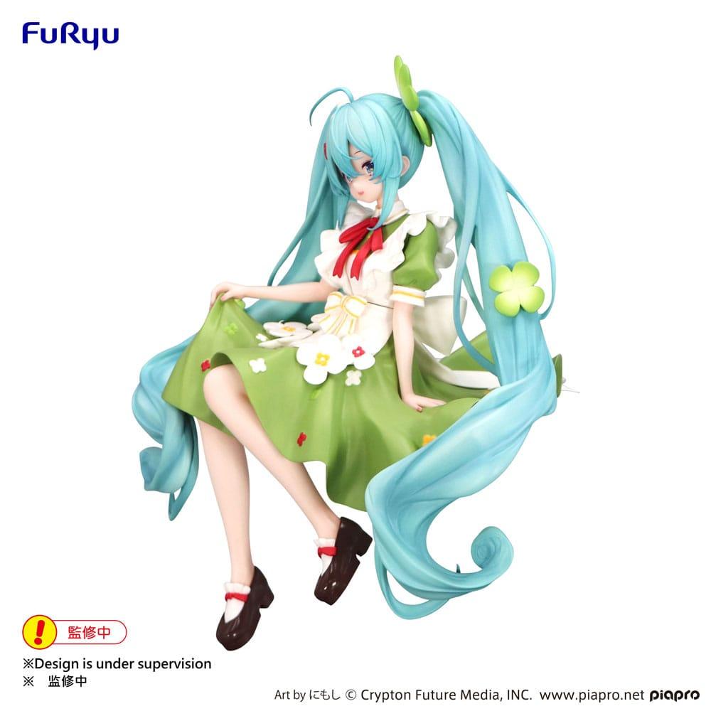 HATSUNE MIKU - Flower Fairy Clover - Statuette Noodle Stopper 15cm - 2