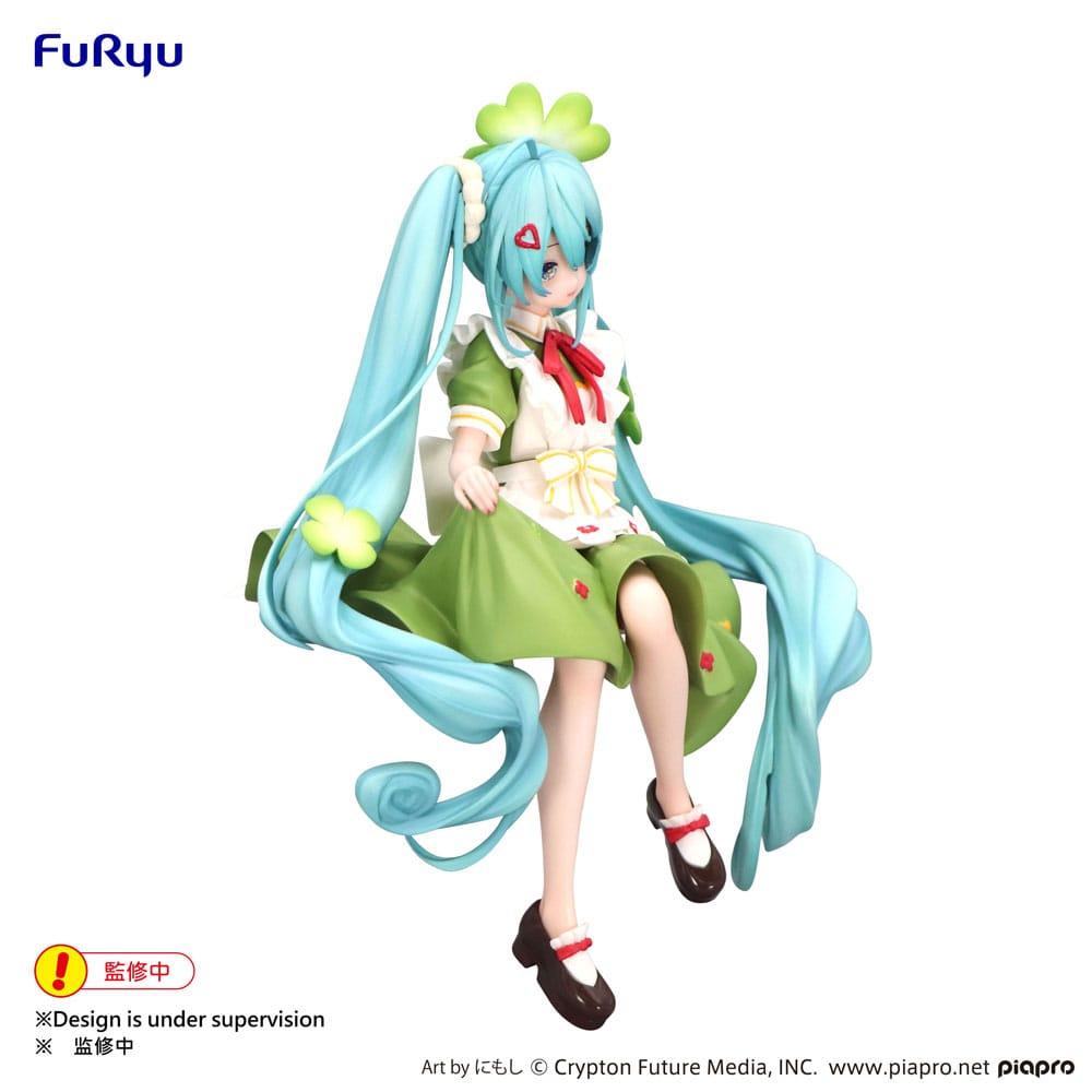 HATSUNE MIKU - Flower Fairy Clover - Statuette Noodle Stopper 15cm - 3