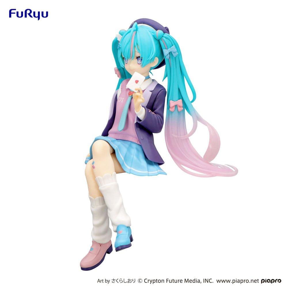 HATSUNE MIKU - Love Blazer Navy Color - Statue Noodle Stopper 14cm - 3