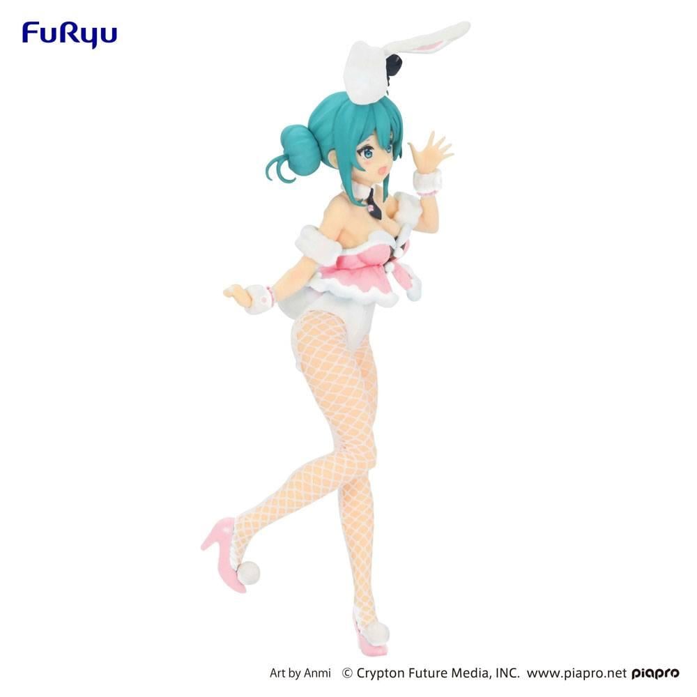 HATSUNE MIKU - White Rabbit Baby Pink - Statuette BiCute Bunnies 28cm - 6