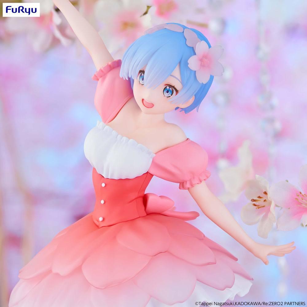 RE ZERO Rem "Cherry Blossoms" Statue PVC TrioTryIt 21cm