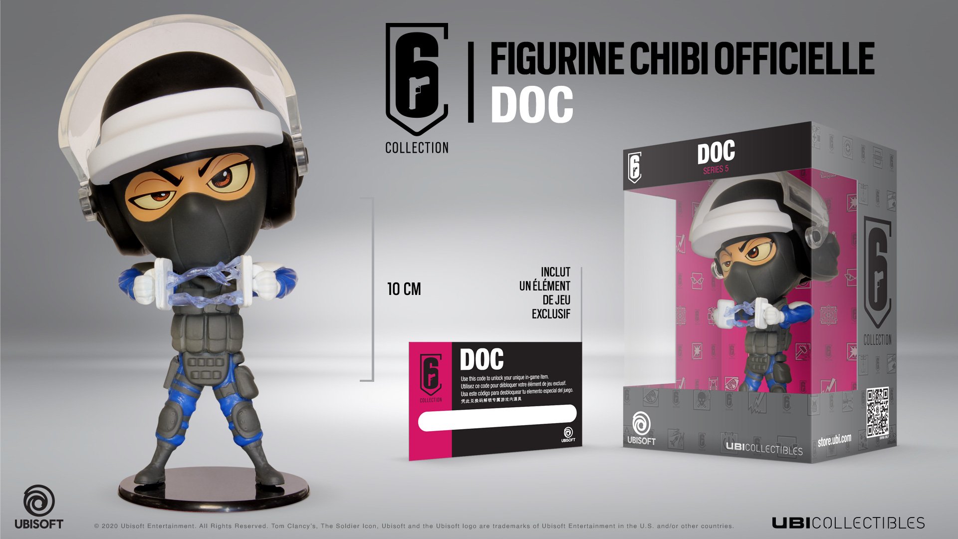 SIX COLLECTION Series 5 Figurine Doc Chibi (Officielle Ubisoft) Figurine