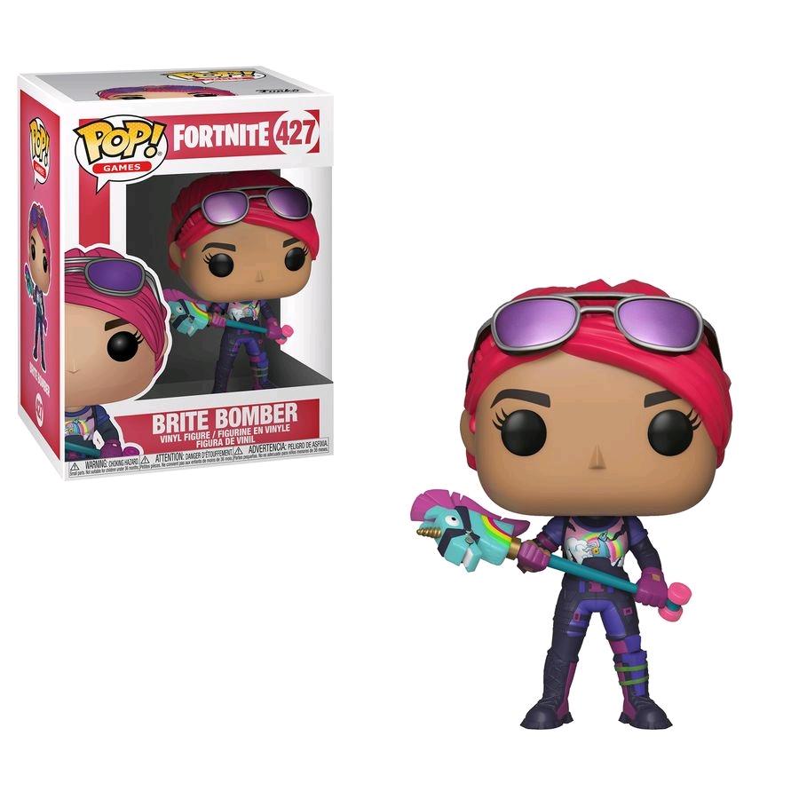 fortnite bobble head pop n 427 brite bomber - pantoufle fortnite