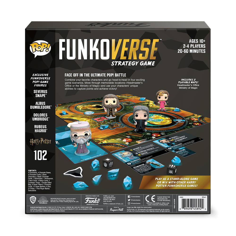 HARRY POTTER - Funkoverse 102 4-Pack - Jeu de Base Version 2 'UK' - 2