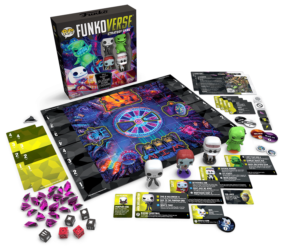 NIGHTMARE BEFORE CHRISTMAS - Funkoverse 100 4-Pack - Jeu de Base UK - 3
