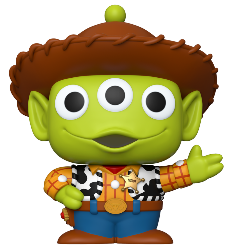TOY STORY POP JUMBO 10" N° 756 Alien Remix Woody Bobble Head POP Funko DISNEY