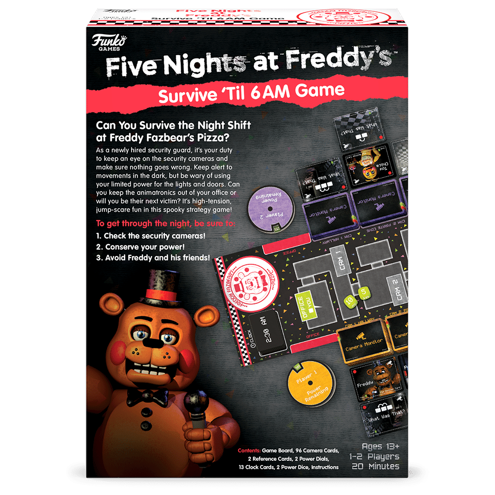 FIVE NIGHTS AT FREDDY'S - Signature Games - Survive 'til 6AM - UK - 2