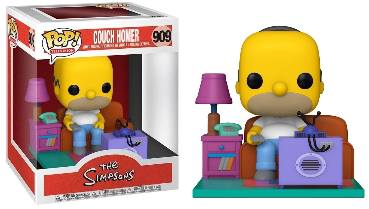 homer simpson funko pop watching tv