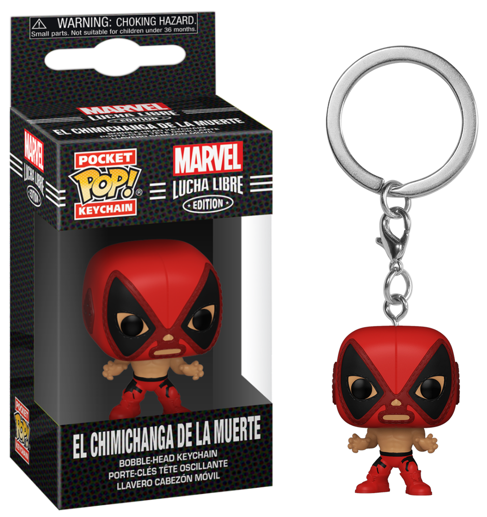 MARVEL - Pocket Pop Keychains - Lucha Libre Deadpool - 4cm ...