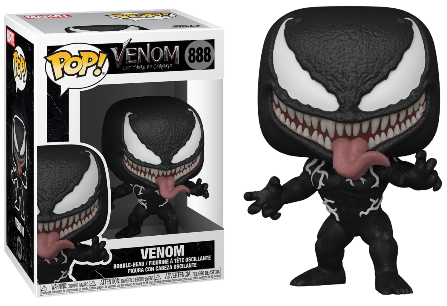 MARVEL VENOM - POP N° 888 - Venom : ShopForGeek.com: Cabezón POP