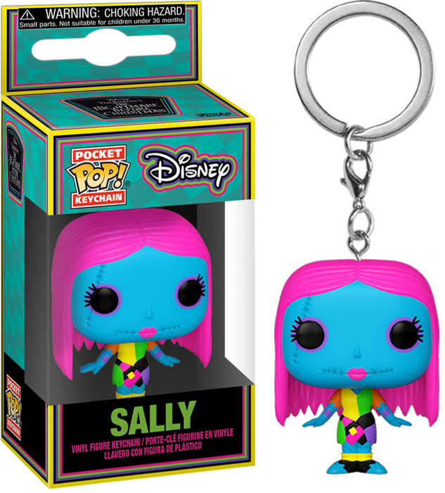 NIGHTMARE BEFORE CHRISMAS - Pocket Pop Keychains - Blacklight Sally_IMAGE_1
