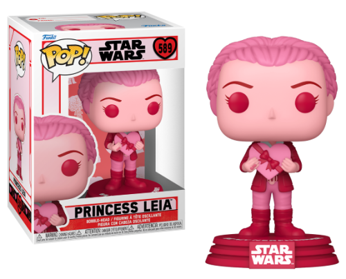 Figurine Pop Star Wars : Saint-Valentin #676 pas cher : Princesse Leia  (Chocolat)