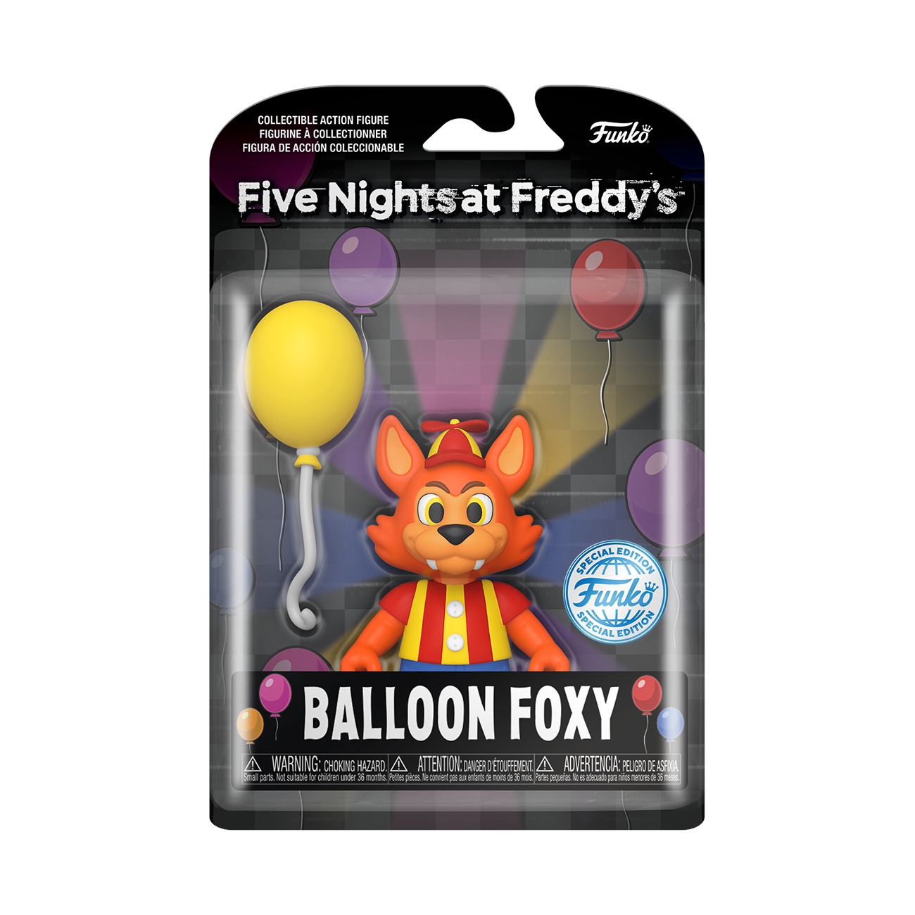 FNAF SECURITY BREACH - Balloon Foxy - Action Figure POP 12.5cm :  ShopForGeek.com: Figurines Funko Five Nights at Freddy