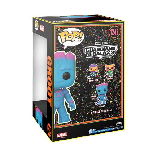 LES GARDIENS DE LA GALAXIE 3 - POP Jumbo N° 1242 - Groot (BLKLT) - 4