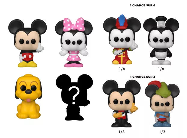 DISNEY - Bitty Pop 4 Pack 2.5cm - Mickey : : Bobble Head POP  Funko DISNEY