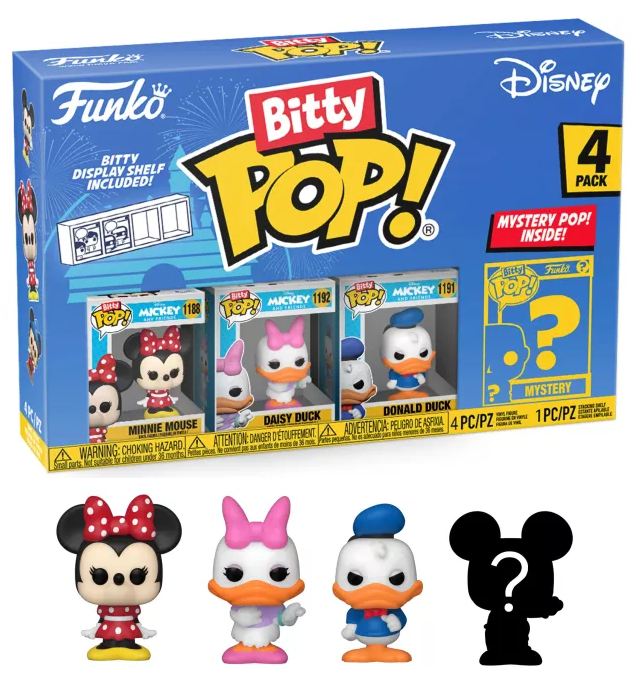 DISNEY - Bitty Pop 4 Pack 2.5cm - Minnie : : Bobble