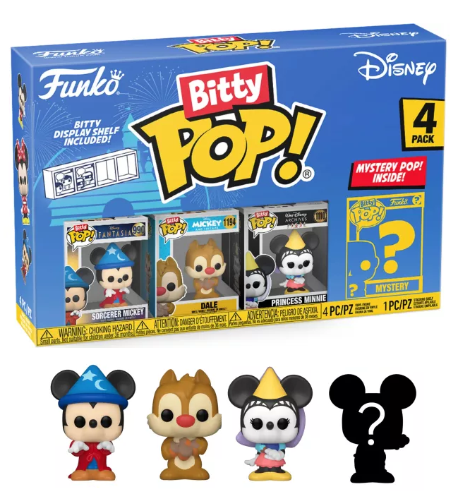 Funko Pop! Bitty Pop! Disney 4- Pack Series 1