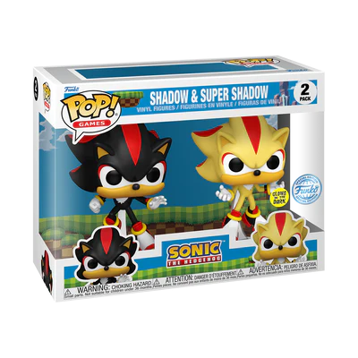 SONIC - POP Games - 2 Pack Shadow & Super Shadow (Glow In The Dark) - 2