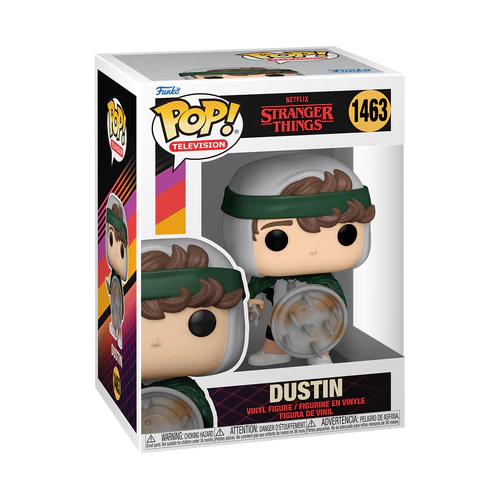 STRANGER THINGS S4 - POP TV N° 1463 - Chasseur Dustin avec Bouclier - 2