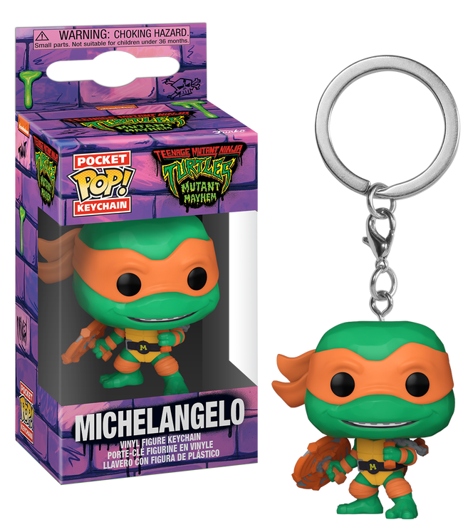 TEENAGE MUTANT NINJA TURTLES MAYHEM-Pocket Pop Keychains -Michelangelo_IMAGE_1