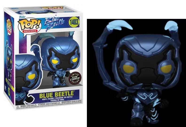 BLUE BEETLE - POP Movies N° 1403 - Blue Beetle avec Chase - 2