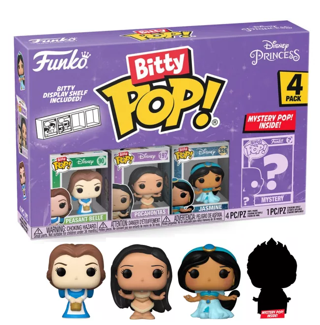 DISNEY PRINCESS - Bitty Pop 4 Pack 2.5cm - Belle_IMAGE_1