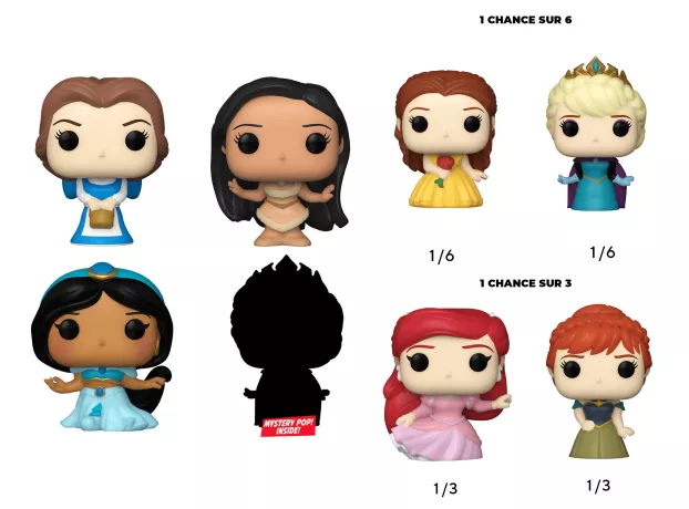 DISNEY PRINCESS - Bitty Pop 4 Pack 2.5cm - Belle_IMAGE_2