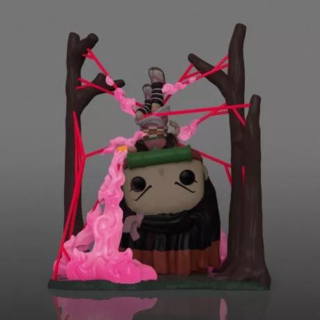 DEMON SLAYER - POP Deluxe N° 1418 - Nezuko dans toile (GITD) - 2