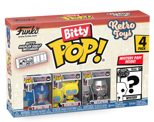 RETRO TOYS - Bitty Pop 4 Pack 2.5cm - Transformers - 2