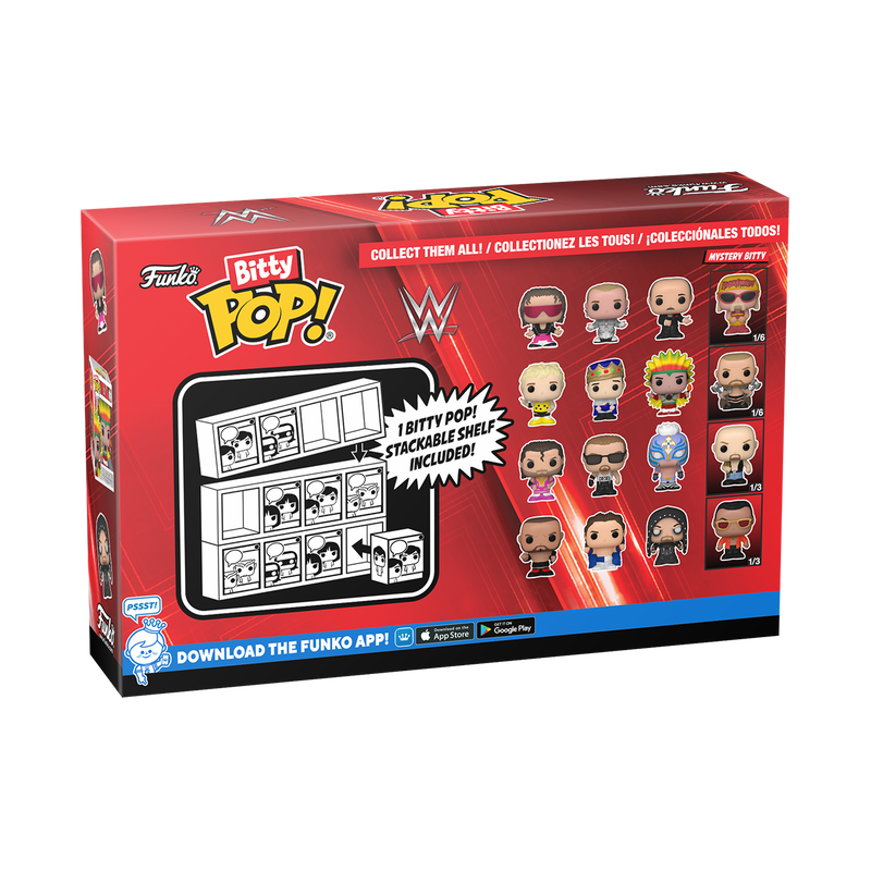 WWE - Bitty Pop 4 Pack 2.5cm - Dusty Rhodes - 2