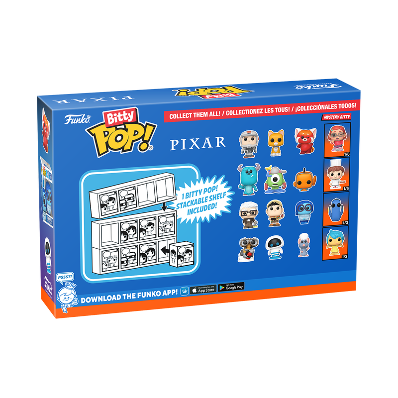 PIXAR - Bitty Pop 4 Pack 2.5cm - Là-Haut - 2