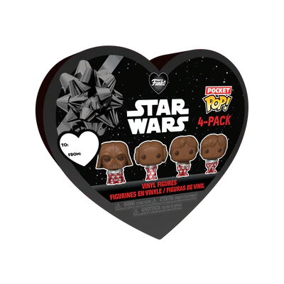 STAR WARS - Pocket Pop Keychains 4 Pack-Saint-Valentin (Look Chocolat) :  : Porte clés Funko Star Wars