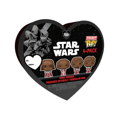 STAR WARS - Pocket Pop Keychains 4 Pack- Valentine (Chocolate Look) - 2