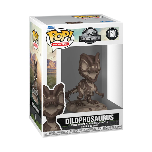 JURASSIC PARK FOSSIL - POP Movie N° 1680 - Dilophosaurus - 2