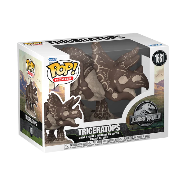JURASSIC PARK FOSSIL - POP Movie N° 1681 - Triceratops - 2