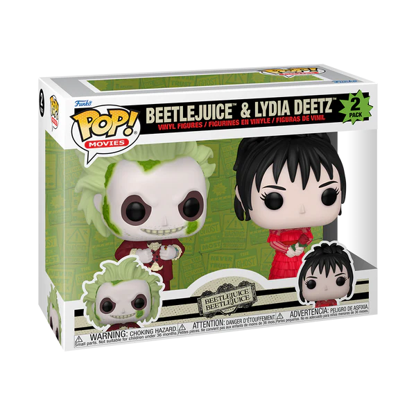 BEETLEJUICE 2 - POP Movies - 2 Pack Beetlejuice & Lydia Deetz - 2