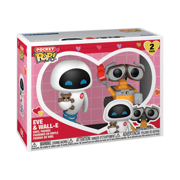 VALENTINES - Pocket Pop 2 Pack- Wall-E & Eve - 2