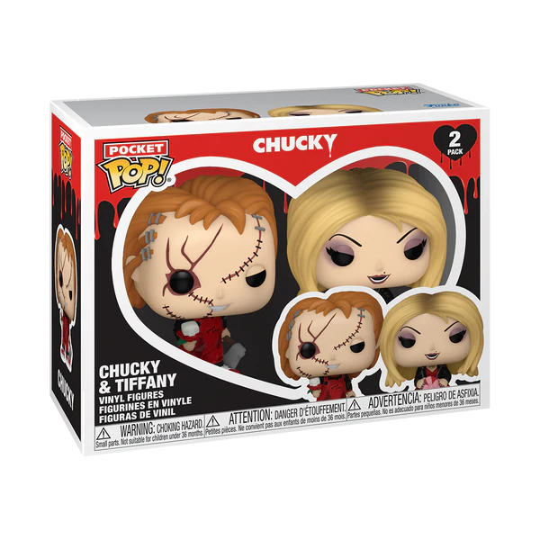 VALENTINES - Pocket Pop 2 Pack- Chucky & Tiffany - 2