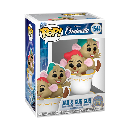 CINDERELLA 75TH ANNIVERSARY - POP Disney N° 1544 - Jaq and Gus Gus - 2