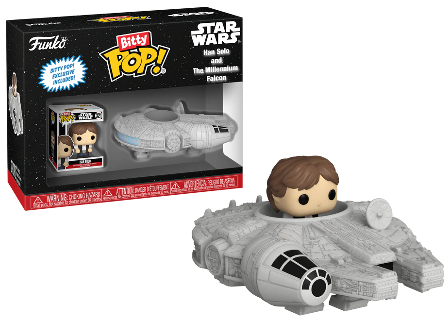STAR WARS Bitty Pop Ride Han Solo with Milennium Falcon