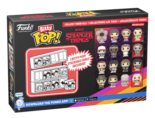 STRANGER THINGS - Bitty Pop 4 Pack 2.5cm - Dustin - 3